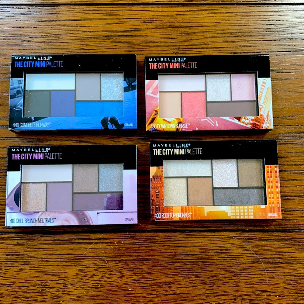 Mabelline eye shadow pallets